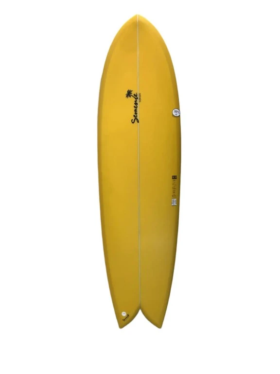 Semente Big Twin Surfboard 6'6" Futures 1 Semente Big Twin Surfboard 6'6" Futures